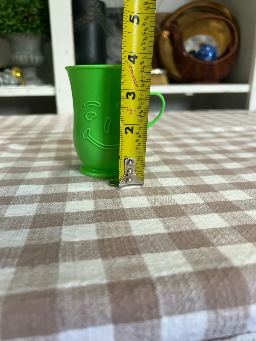 Vintage kool aid plastic cup green retro